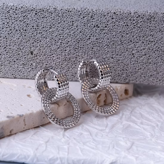 Factorycustom 925 Sterling Silver Banhado A Ouro Hoop Stud Cuffs Moda Trendy Declaração Cristal Grande Pérola Coração Flor Brincos Define Jóias Finas 5% de desconto